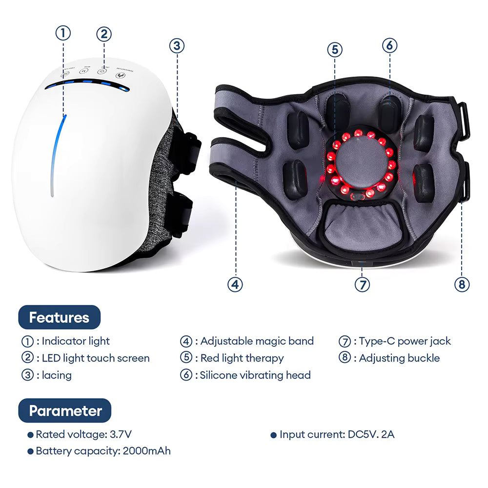 Electric Smart 6-Head Wireless Knee Massager